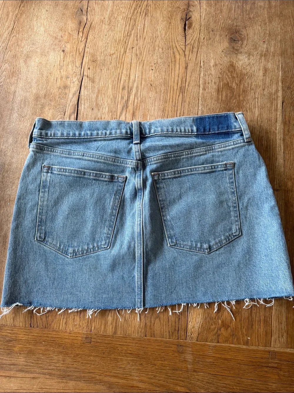 Abercrombie & Fitch Curve Love Mid-rise Light Blue Denim Mini Skirt-Size 30 NWT